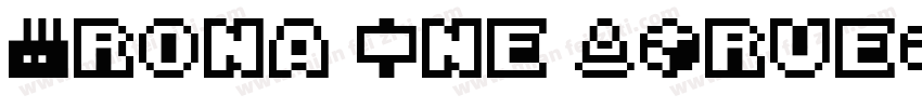 Krona One (TrueType)字体转换